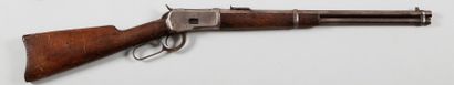 null Carabine de selle Winchester modèle 1892, calibre 44 WCF.
Canon rond et carcasse...