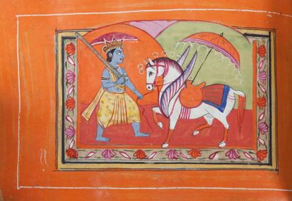 null Manuscrit, Baghavata Purana, Cachemire, XIXe siècle
Ecrit en nagari de cinq...
