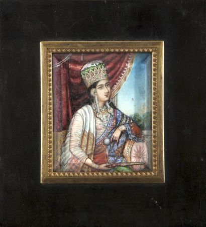 null Portrait de la «reine du royaume d’Oudh », Inde du Nord, Awad, seconde moitié...