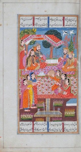 null Shahnameh de Firdowsi, Cachemire, signé et daté 1826
Manuscrit poétique en persan,...