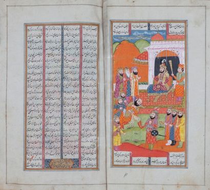 null Shahnameh de Firdowsi, Cachemire, signé et daté 1826
Manuscrit poétique en persan,...