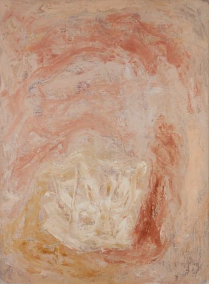Jeanne COPPEL (1896-1971) Composition, vers 1959
Huile sur toile.
Non signée.
Porte...