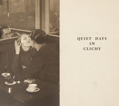 MILLER (Henry). Quiet days in Clichy.
Paris : Olympia press, 1956. — In-12, 176 x...
