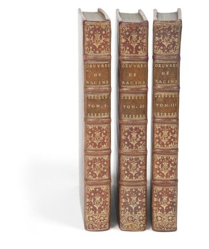 RACINE (Jean). Œuvres.
Paris, 1760. — 3 volumes in-4, (2 ff.), xviij pp., (3 ff.),...