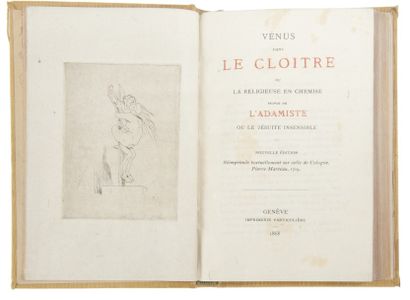 [CHAVIGNY DE LA BRETONNIÈRE (François de)]. Vénus dans le cloître ou la religieuse...
