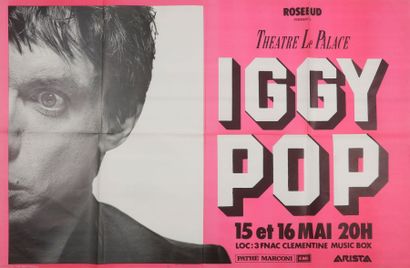 null IGGY POP
Affiche originale Concert Le Palace, 1980
Une déchirure sur le haut...