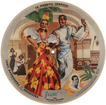 ENRIC MADRIGUERA 
78 T Picture disque VOGUE R 777 «La Rumbita Tropical»
VG