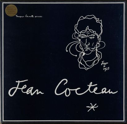 JEAN COCTEAU 
Ensemble de deux coffret comprenant chacun 3 disques vinyles 33 T «Chansons...