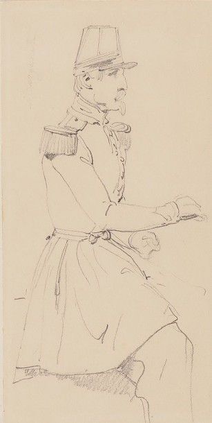 Horace VERNET (1789-1863) 
Capitaine Lamary - Général de Rumigny - Margaret
Duc de...