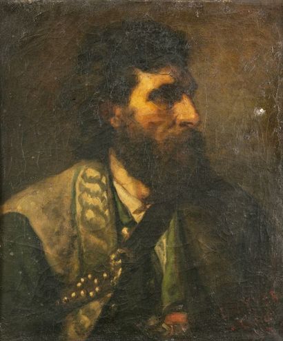 Albéric-Victor DUYVER (Tielt 1859 -? 1939) 
Portrait de soldat
Sur sa toile d'origine.
Signée...