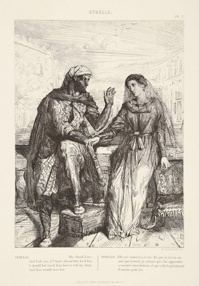 Théodore Chassériau (1819-1856) Othello / Seize Esquisses dessinées et gravées par... Gazette Drouot