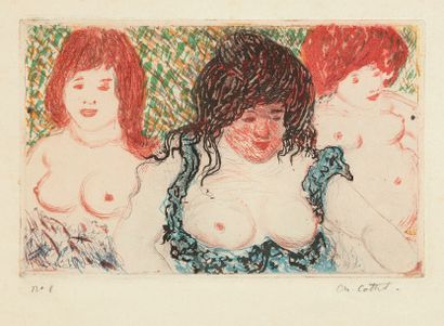 Charles Cottet (1863-1925) Charles Cottet (1863-1925)
Trois grosses femmes nues....