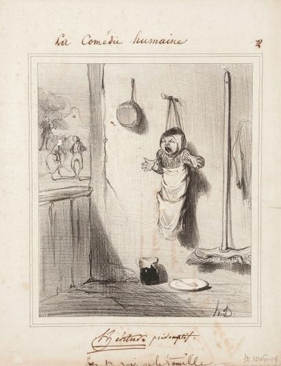 Honoré Daumier (1808-1879) L’Héritier présomptif. 1843. Lithographie. 205 x 245....