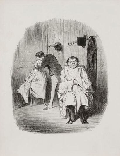 Honoré Daumier (1808-1879) Diable… diable… Il paraît que le rasoir n’est guère bon…...