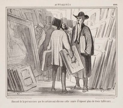 Honoré Daumier (1808-1879) Abusant de la permission que les artistes ont obtenue...