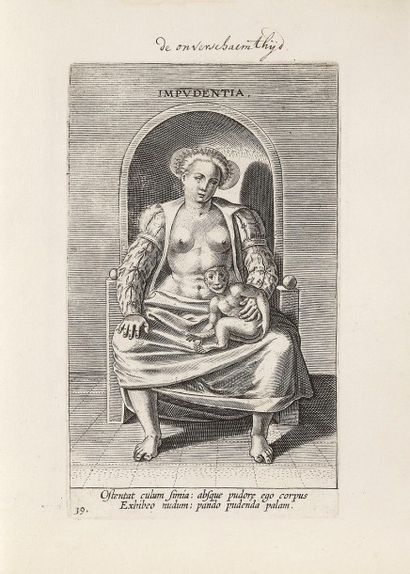 Philippe Galle (1537-1612) Iconologie. Un album petit in-4 contenant 39 pl. d’une...