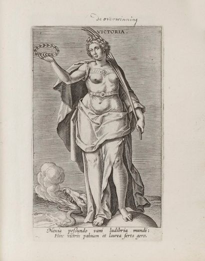 Philippe Galle (1537-1612) Iconologie. Un album petit in-4 contenant 39 pl. d’une...