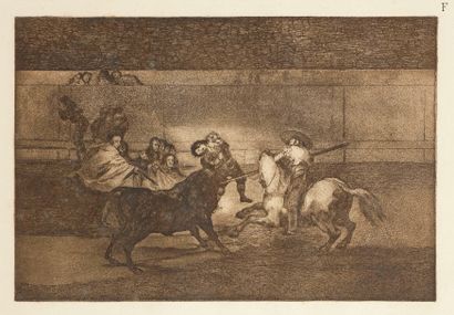 Francisco de Goya y Lucientes (1746-1828) Mort de Pepe Illo (Tauromaquia, pl. F)....