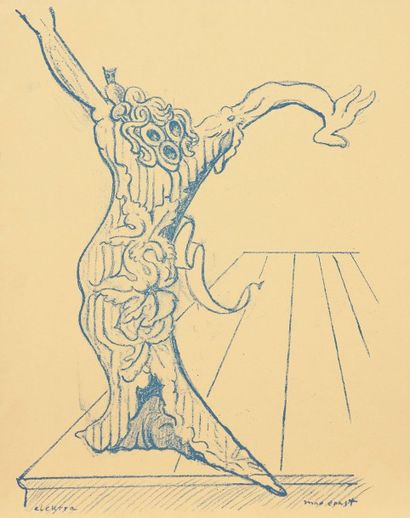 Max Ernst (1891-1976) Elektra. 1939. Lithographie. 245 x 320. Leppien 21. Impression...