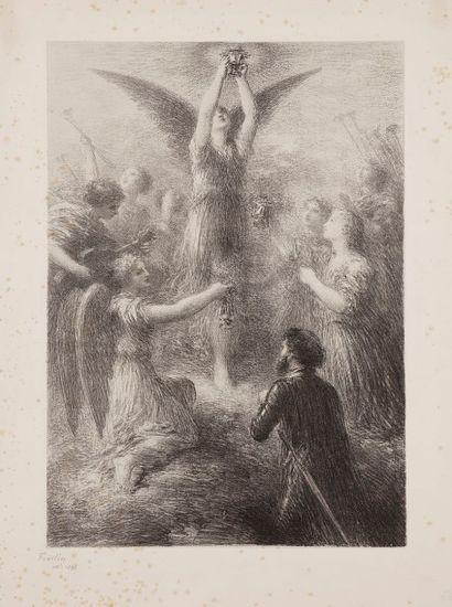 Henri Fantin-Latour (1836-1904) Prélude de Lohengrin, 2e pl. 1898. Autographie. 348 x 490....