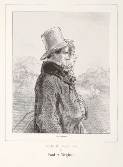 Paul Gavarni (Sulpice-Guillaume Chevalier, dit) (1804-1866) Œuvres nouvelles de Gavarni....