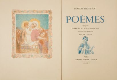 null THOMPSON (Francis).
Poèmes. 
Traduits par Élisabeth M. Denis-Graterolle.
Paris...