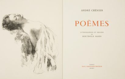 null CHÉNIER (André).
Poèmes.
Paris : Paul Hartmann, 1955. — In-4, 325 x 250 : 98...