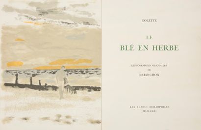 null COLETTE.
Le Blé en herbe.
Paris : Les Francs-Bibliophiles, 1971. — In-4, 330...