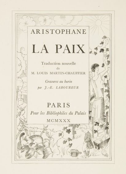 null ARISTOPHANE.
La Paix. Traduction nouvelle de M. Louis Martin-Chauffier.
Paris...