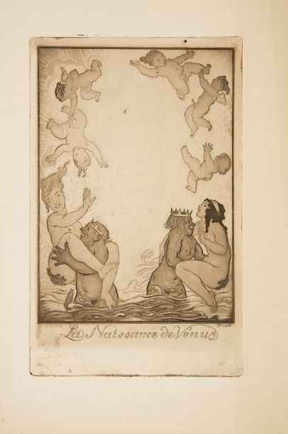 null LAMBERT (André).
Dix sujets aimables dans le Goût antique. Inventés dessinés...