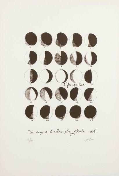 RICHARD TEXIER (né en 1955) Petit précis cosmographique, 1983
12 lithographies.
Monogrammées...
