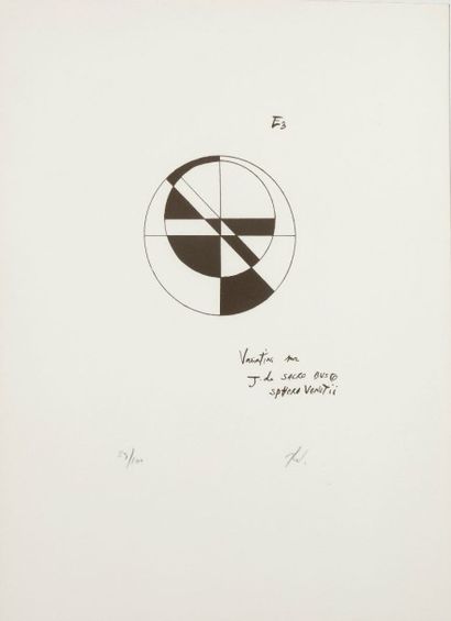 RICHARD TEXIER (né en 1955) Petit précis cosmographique, 1983
12 lithographies.
Monogrammées...