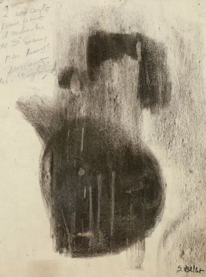 Simone BELLET (1901-1990) Compositions, 1965
2 fusains.
Signés, l’un daté.
39.5 x...