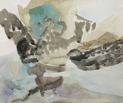 Christine BOUMEESTER (1904-1971) Composition, 1964
Aquarelle.
Signée et datée en...