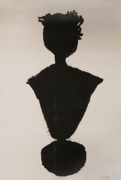 Michel HAAS (né en 1934) Silhouette
Gravure.
Signée et dédicacée
120 x 80 cm