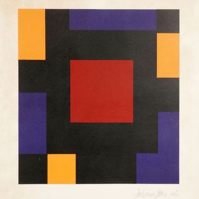Johannes ITTEN (1888-1967) Composition géométrique, 1962
Lithographie.
Signée et...