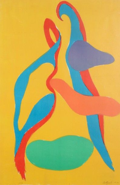 Claude BELLEGARDE (Né en 1927) Composition, 1978
Lithographie.
Signée, datée et numérotée...