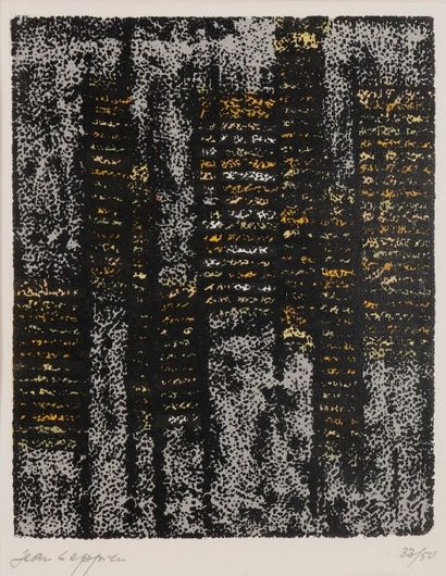 Jean LEPPIEN (1910-1991) Composition
Lithographie.
Signée et numérotée sur 50.
38...