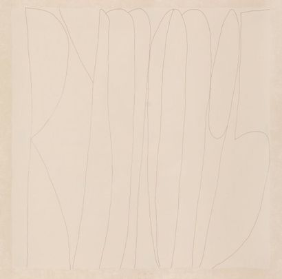 Robert RYMAN (né en 1930) Composition, 1995
Lithographie sur japon.
Monogrammée et...