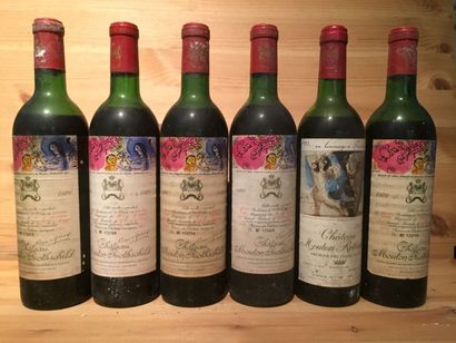 null 5 B, CHÂTEAU MOUTON ROTHSCHILD (1 H.E; 2 M.E.; 1 B.E.; 1 V; e.t.h; c.c.), GCC1...