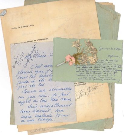 null [Édith PIAF].
Plus de 200 lettres adressées à Édith Piaf, 1946-1962.
On joint...