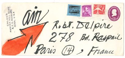 null Alexandre CALDER. 9 L.A.S. (dont 2 cartes postales), juin 1961-janvier 1962,...