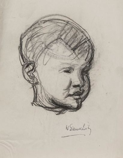 Willy EISENSCHITZ (1889-1974) Portrait d’enfant
4 dessins au fusain.
Trois portent...