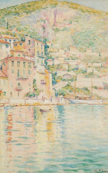 Édouard FER (1887-1959) Beaulieu-sur-Mer
Aquarelle.
Signée en bas à droite.
27,5...