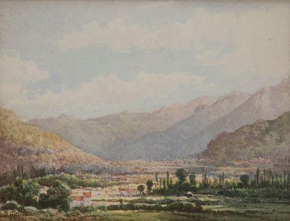 D. GESTA (XIXe-XXe siècle) Sur le chemin - La Vallée
2 aquarelles.
Signées en bas...