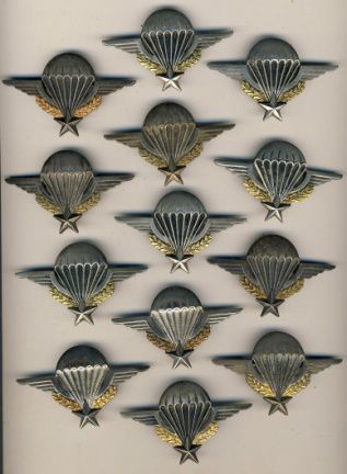 null 13 Brevets de parachutistes numérotés, Drago Béranger, 5819, 9073, 21019, Bouillot...