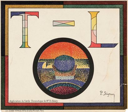 Paul Signac (1863-1935) Application du cercle chromatique de M. Ch. Henry. 1888....