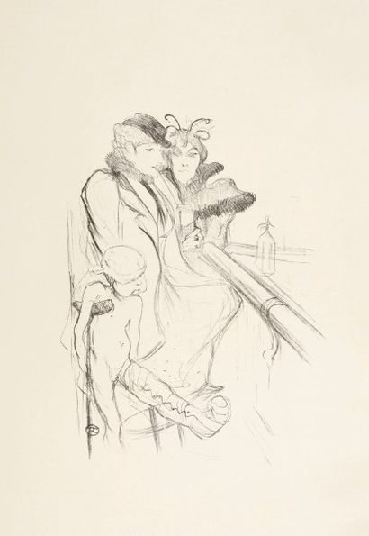 Henri de Toulouse-Lautrec (1864-1901) Eros vanné. 1894. Lithographie. 219 x 293....