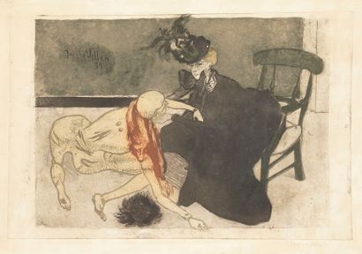 Jacques Villon (Gaston Duchamp, dit) (1875-1963) La Femme au mannequin, ou La Femme...