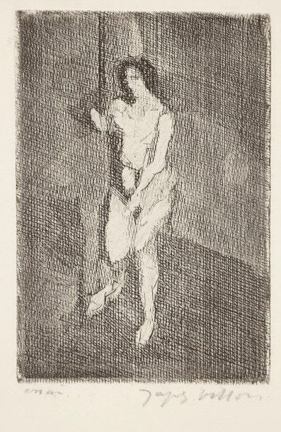 Jacques Villon (Gaston Duchamp, dit) (1875-1963) Le Modèle debout, ou Après la douche....